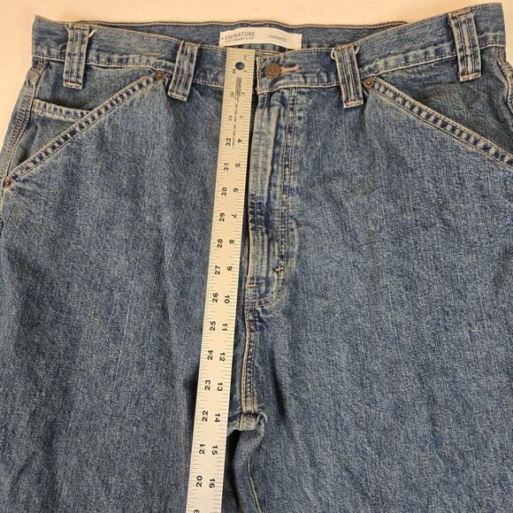 Levi Straus Signature Carpenter Jeans Mens 38x30 Baggy Pants 0710 - Picture 5 of 11